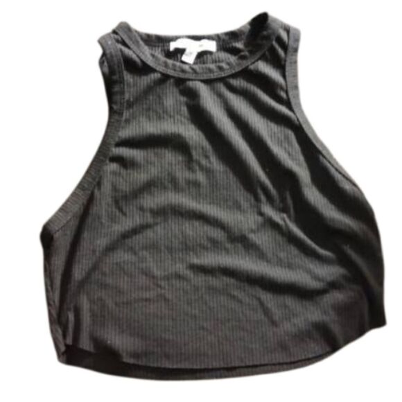 Pretty garbage Black Knit Crop Top - Picture 2 of 4